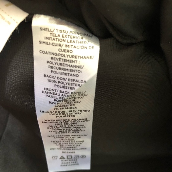 Loft Sz 6 Vegan Leather & Suede Skirt EUC - Picture 7 of 9